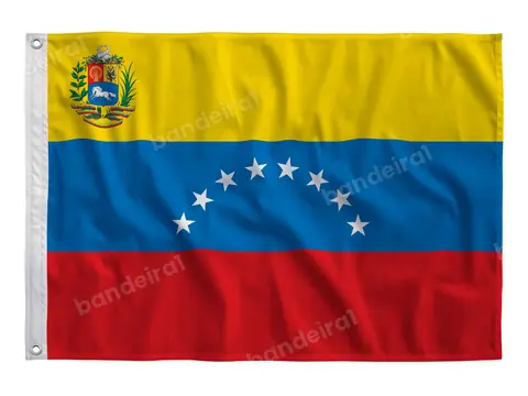 Bandeira da Venezuela com Brasão